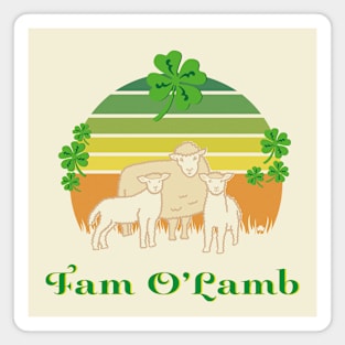 Fam O'Lamb St Patrick's Day Magnet